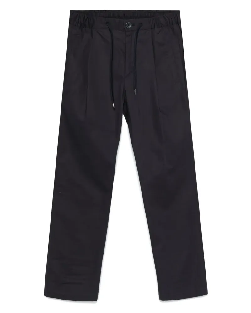 Herno Hose mit Bundfalten - Blau Blau