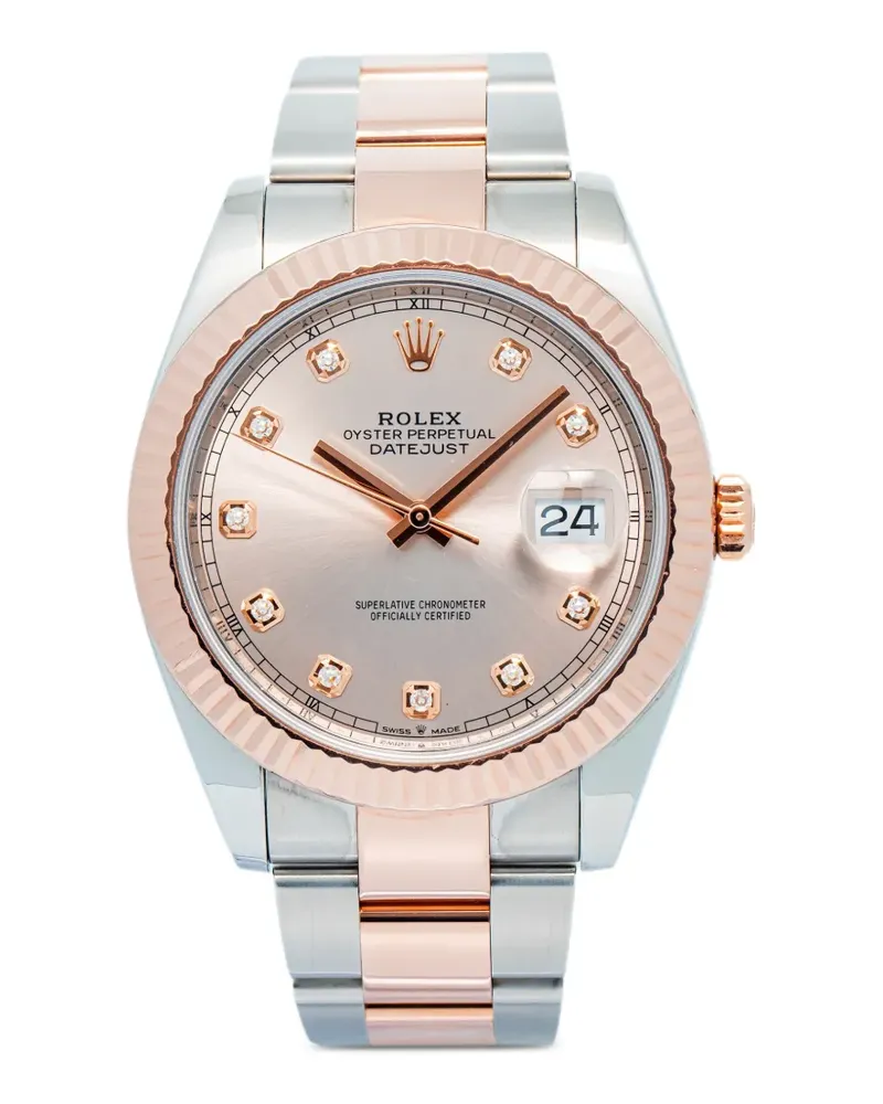 Rolex Datejust Fluted Bezel 41mm watch - Rosa Rosa