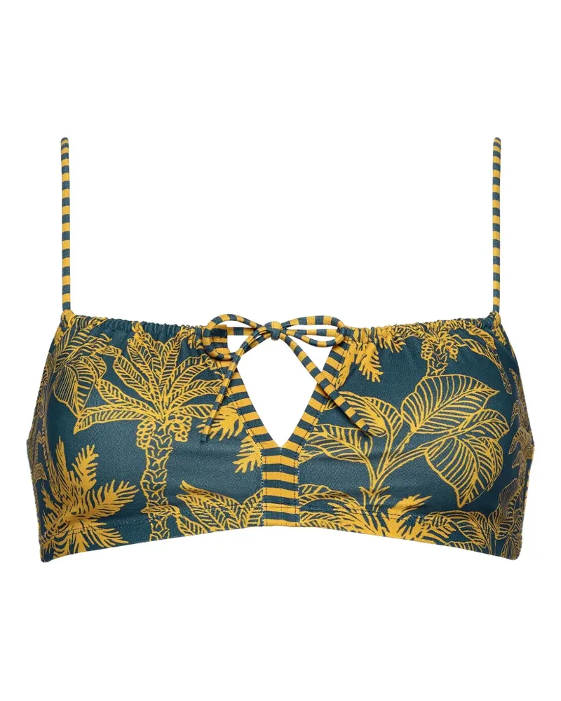 Eres Rêve Bikinioberteil mit botanischem Print - Blau Blau