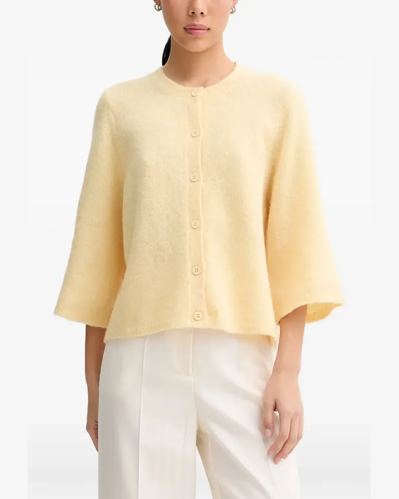 MUNTHE Nabilla Cardigan mit Knöpfen - Gelb Gelb