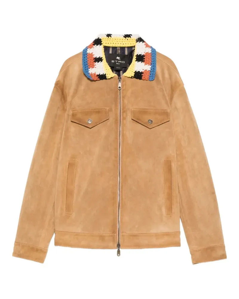 Etro crocheted collar jacket - Nude Nude