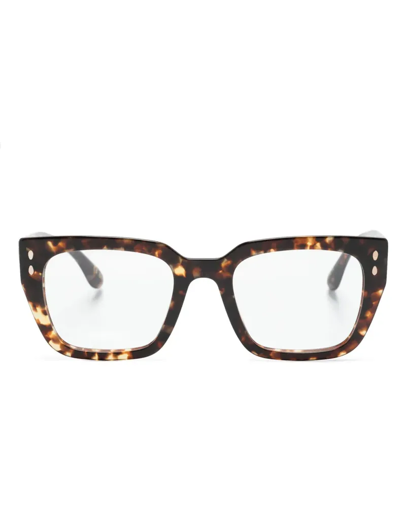 Isabel Marant Brille mit eckigem Gestell - Braun Braun