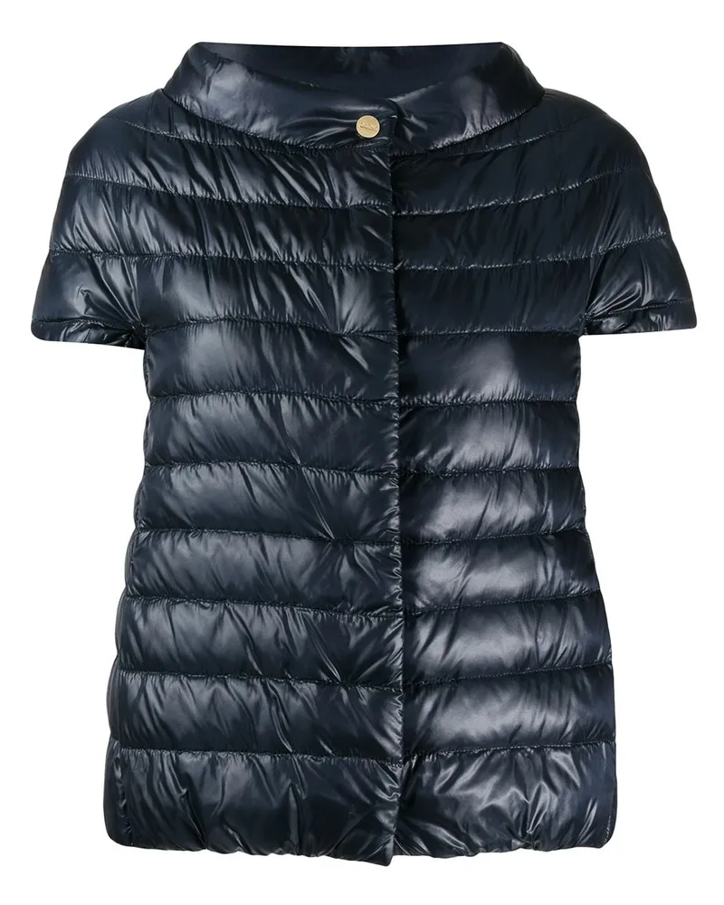 Herno Kurzärmelige 'Great' Daunenjacke - Blau Blau