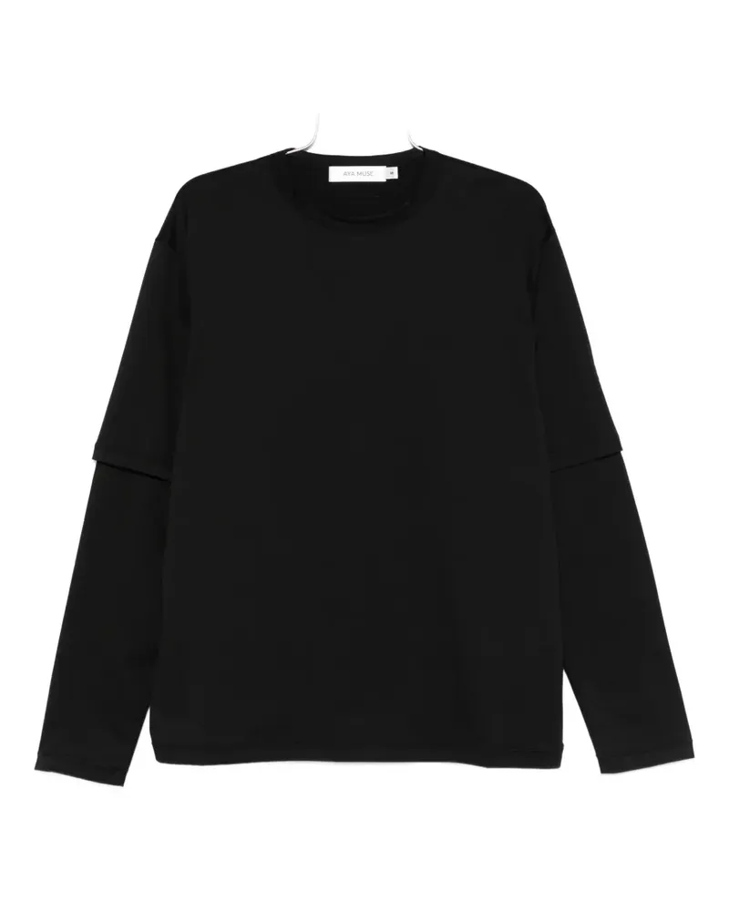 Aya Muse double-sleeve T-shirt - Schwarz Schwarz