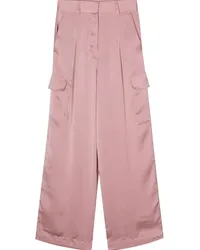 ba&sh Cary Satin-Cargohose mit geradem Bein Rosa