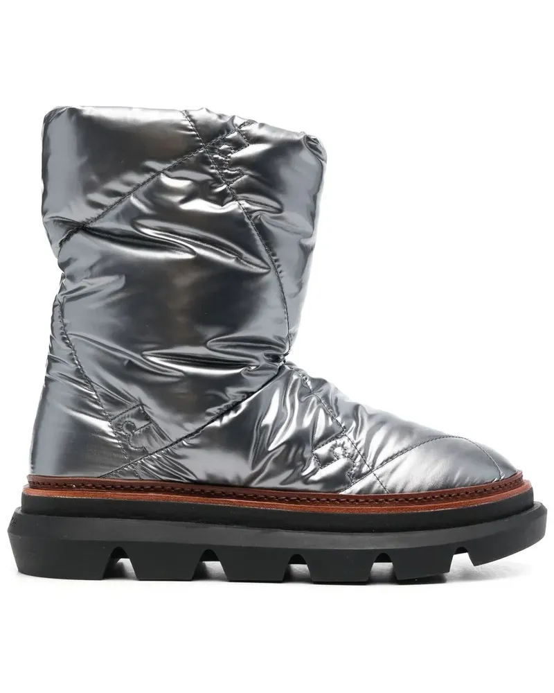 Tory Burch Metallic-Stiefel - Silber Silber