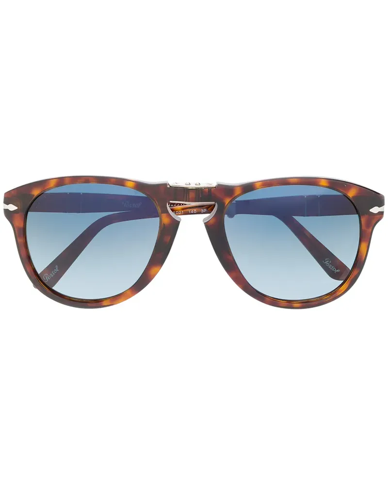Persol Pilotenbrille in Schildpattoptik - Braun Braun