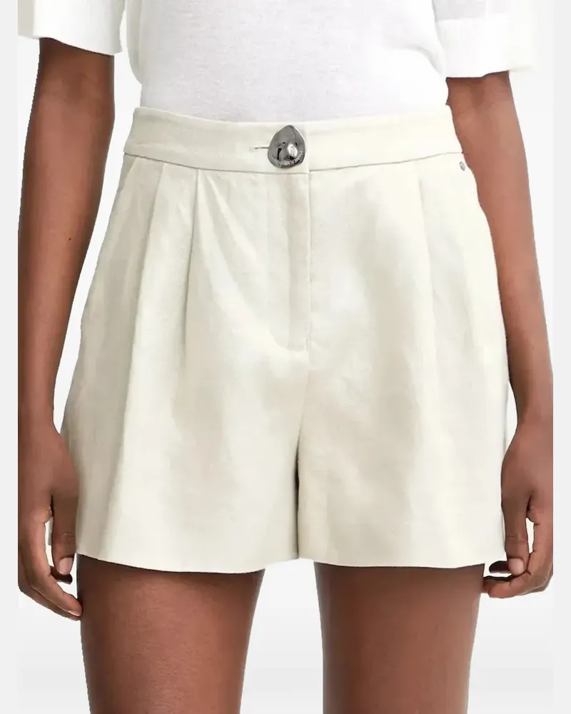 Armani Exchange pleat-detail shorts - Weiß Weiß