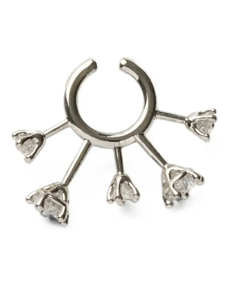 PANCONESI Ear Cuff mit Kristallen - Silber Silber
