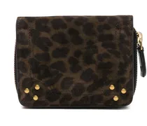 Portemonnaie mit Leoparden-Print