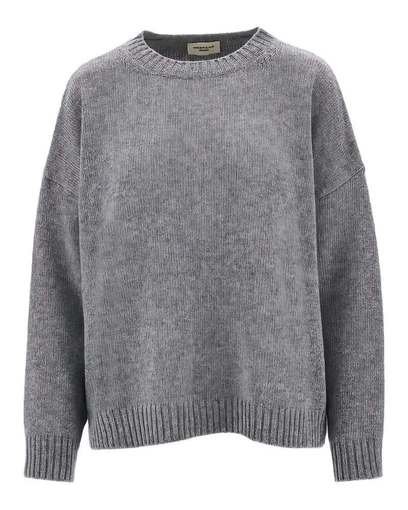 Max Mara Pullover mit tiefen Schultern - Grau Grau