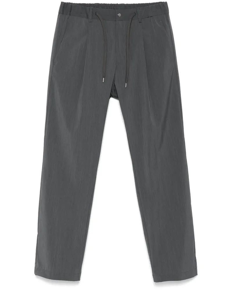 Herno Hose mit Bundfalten - Grau Grau
