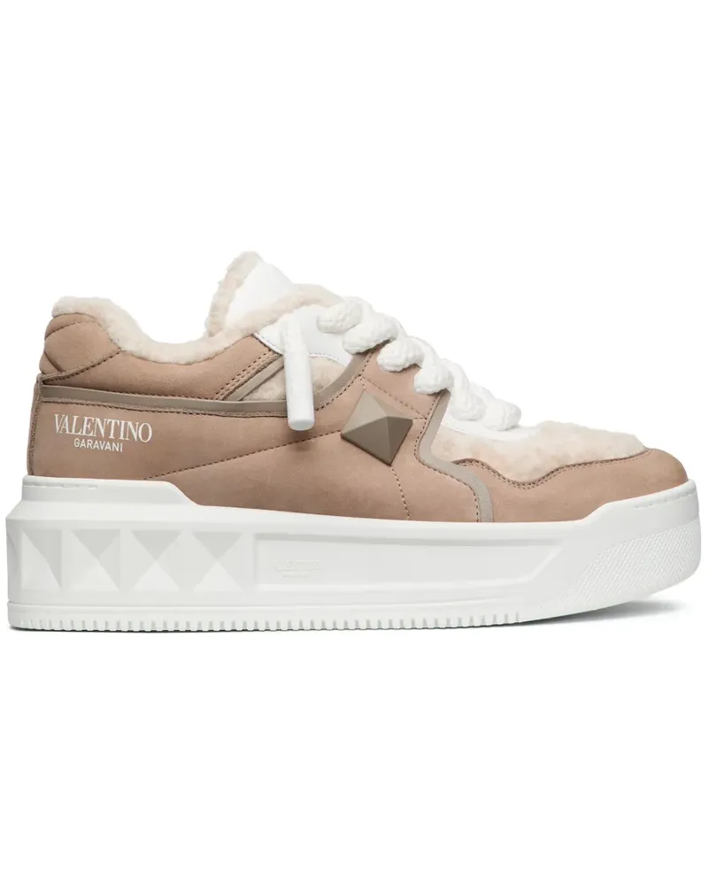 Valentino Garavani One Stud XL Sneakers - Nude Nude