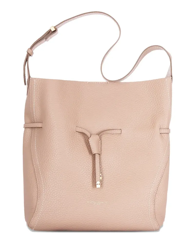 Gianni Chiarini Schultertasche mit Kordelzug - Nude Nude