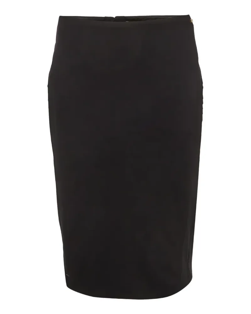 Elisabetta Franchi Semi-transparenter Midirock - Schwarz Schwarz