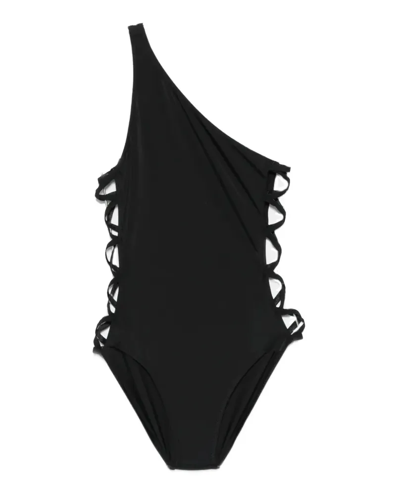 Norma Kamali Asymmetrischer Badeanzug - Schwarz Schwarz