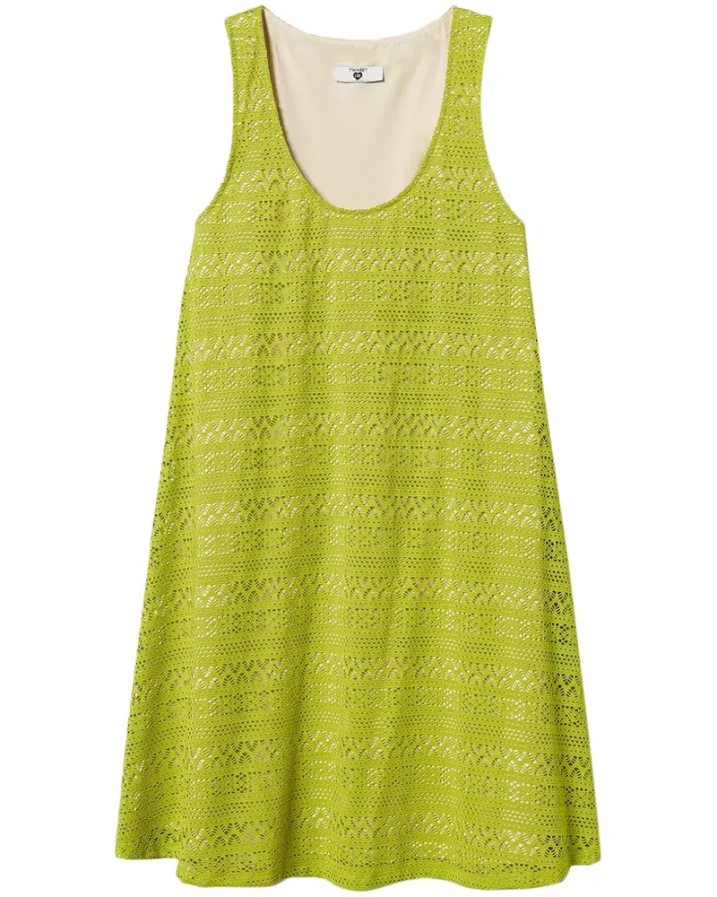 Twin-Set Gestricktes Minikleid - Grün Grün