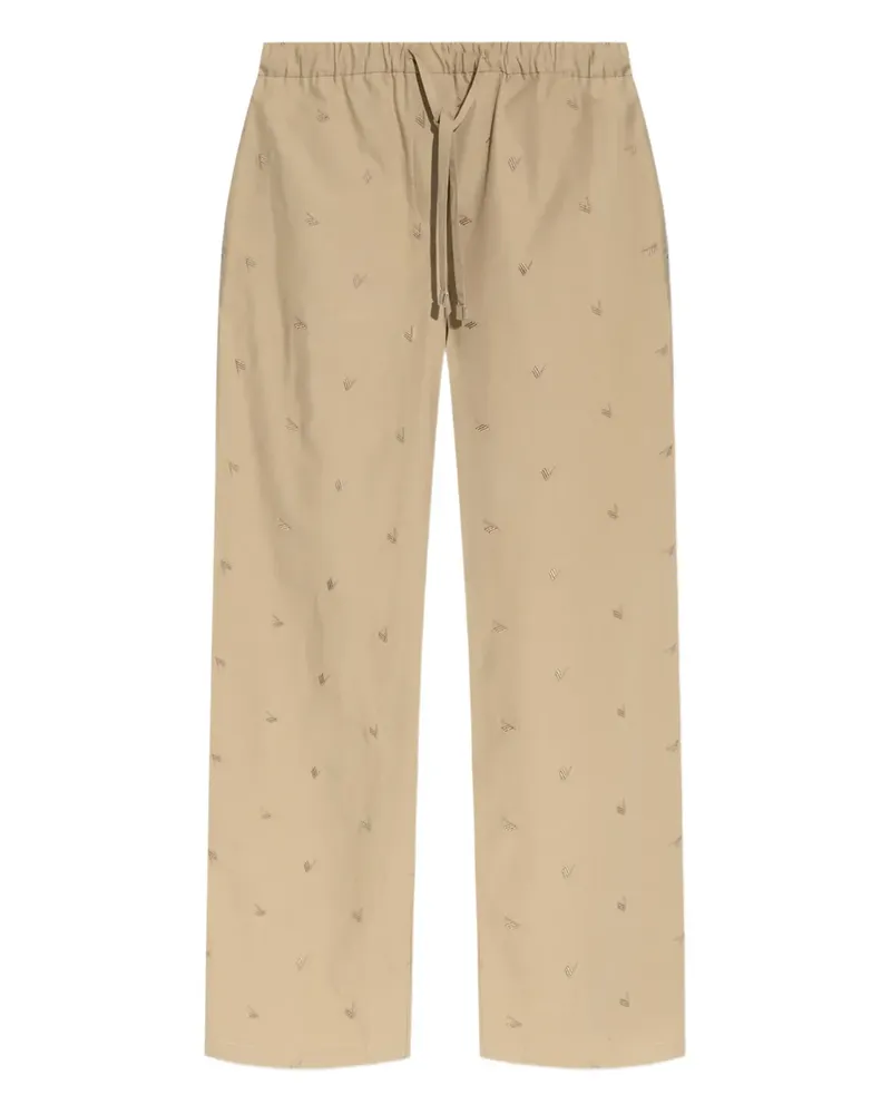 ATTICO Estate Meravigliosa Straight-Leg-Hose - Nude Nude