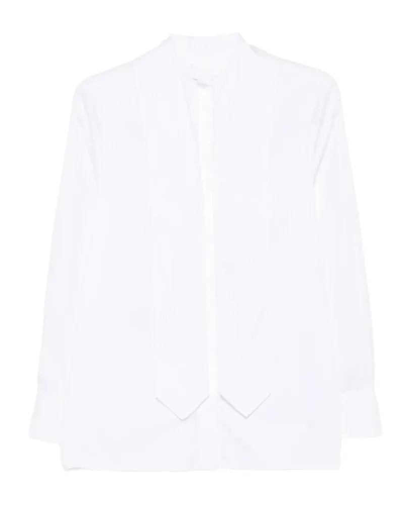 Dondup tie-detail long-sleeve shirt - Weiß Weiß