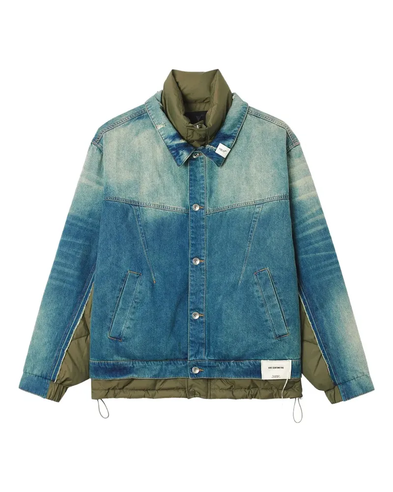 FIVE CM Jeansjacke mit gesteppten Einsätzen - Blau Blau