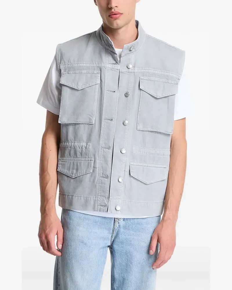 Calvin Klein multi-pocket sleeveless waistcoat - Grau Grau