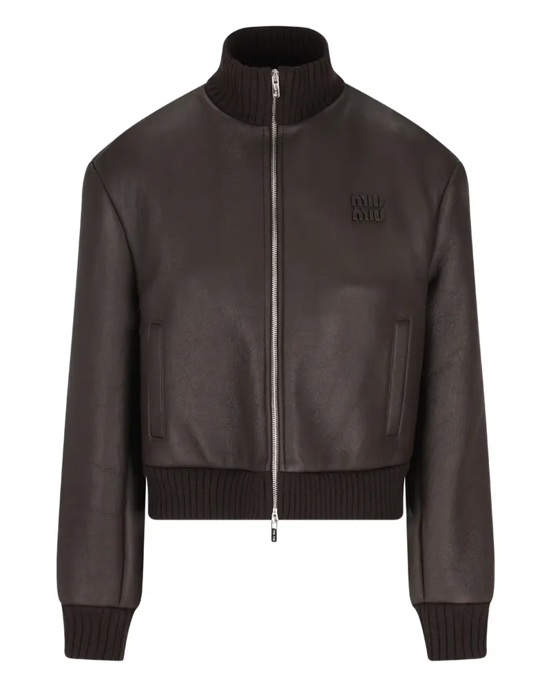 Miu Miu Jacke mit Reißverschluss - Braun Braun