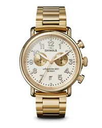 SHINOLA Ungetragene Argonit 5021 Armbanduhr Gold