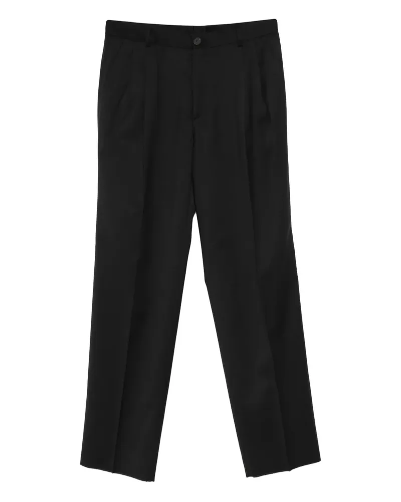 Manuel Ritz Plissierte Hose - Schwarz Schwarz