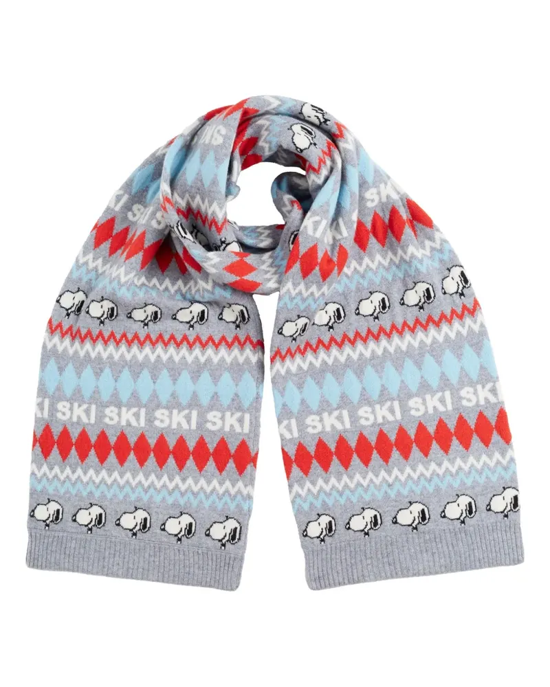 Chinti & Parker Schal mit Skimuster - Grau Grau