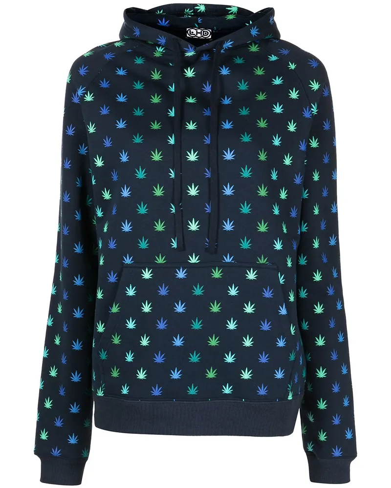 LHD Hoodie mit Print Blau