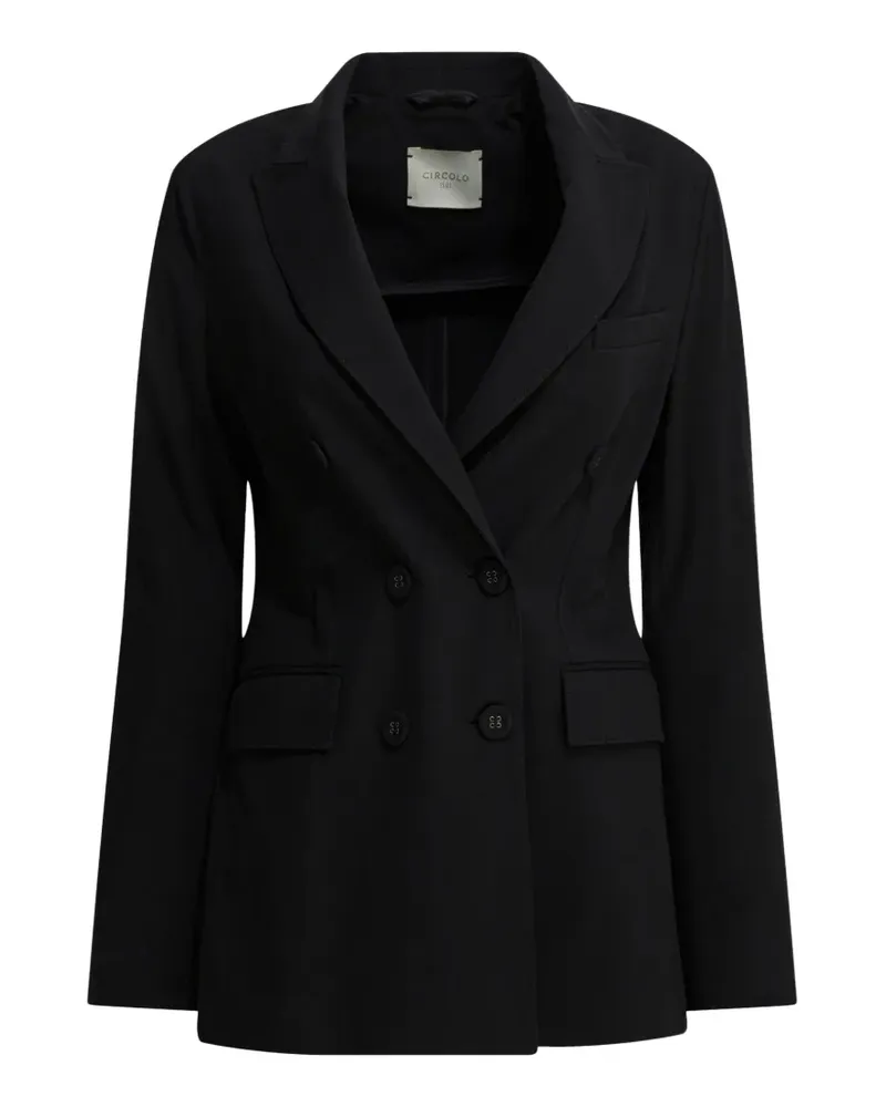 CIRCOLO 1901 double-breasted peaked-lapels coat - Schwarz Schwarz