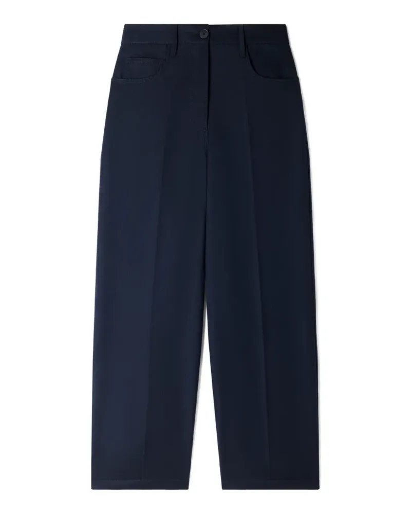 Sandro Palazzohose mit hohem Bund - Blau Blau