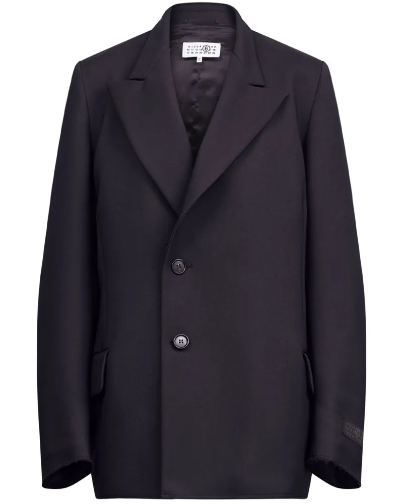 Maison Margiela Blazer mit steigendem Revers - Schwarz Schwarz