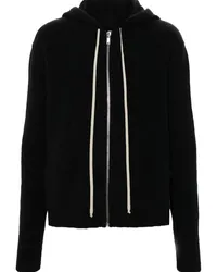 Rick Owens Cardigan mit Kapuze Schwarz