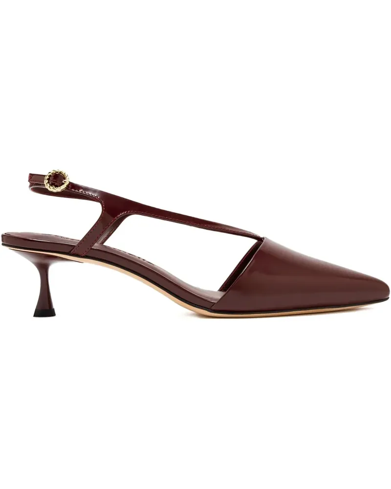 Studio Amelia Vinnie Slingback-Pumps mit Cut-Out 50mm - Rot Rot