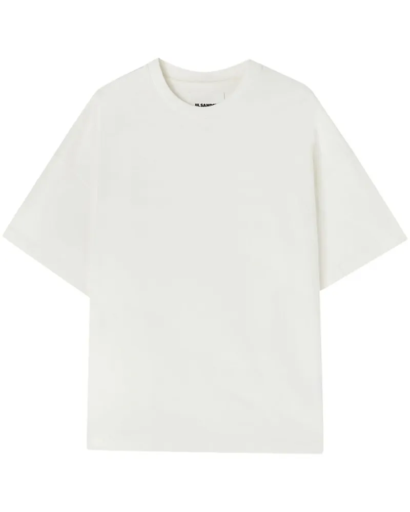 Jil Sander T-Shirt mit rundem Ausschnitt - Weiß Weiß