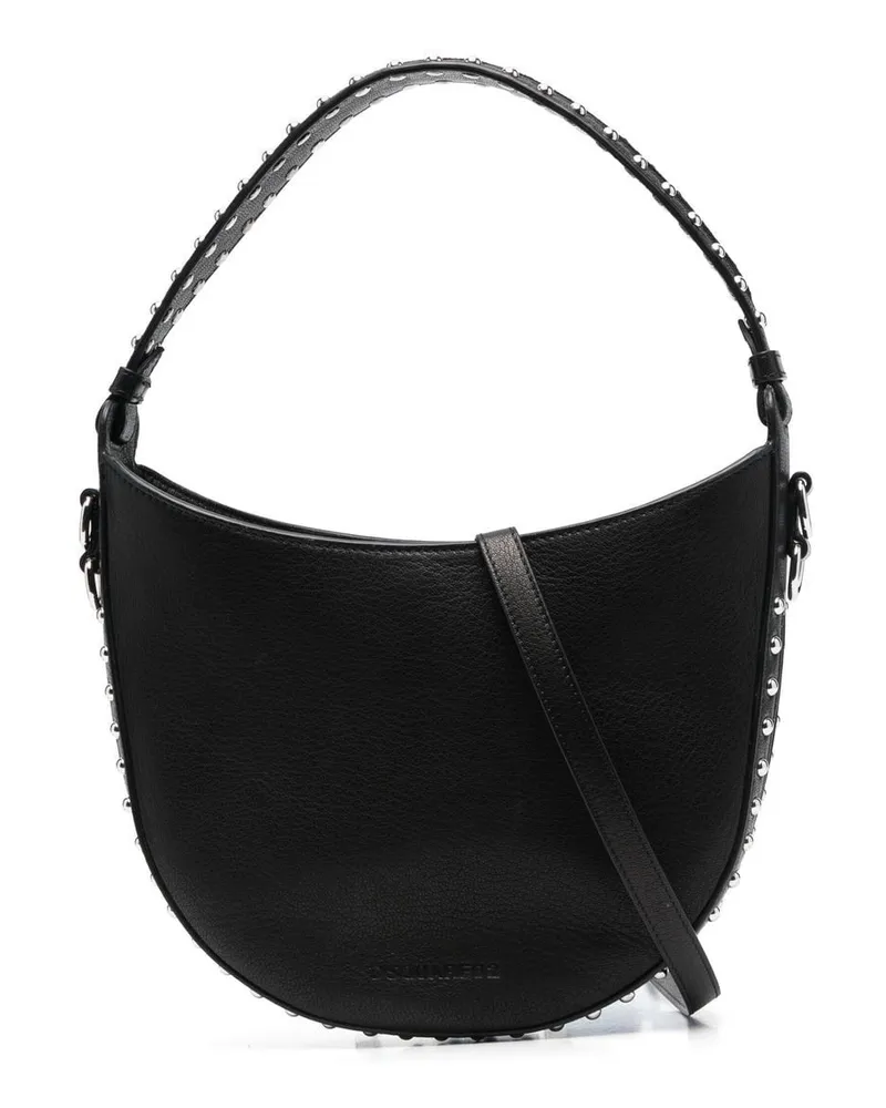 Dsquared2 Handtasche mit Nieten - Schwarz Schwarz