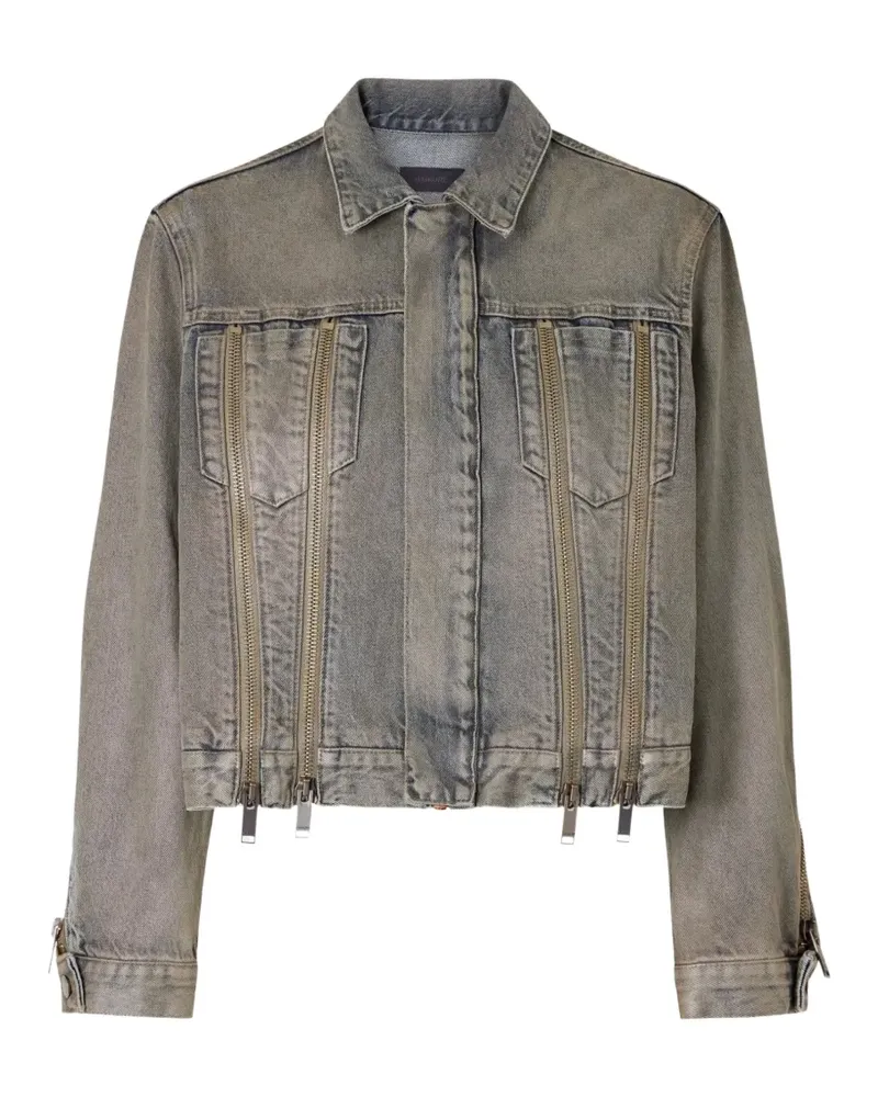 Haikure zip-detail jacket - Blau Blau