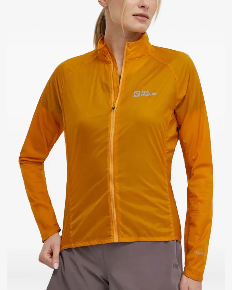 Jack Wolfskin Gravex Wind Jacke mit Reißverschluss - Gelb Gelb