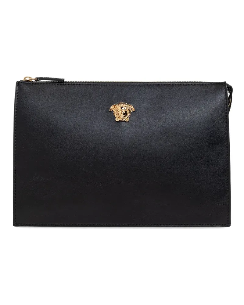 Versace La Medusa zipped clutch bag - Schwarz Schwarz