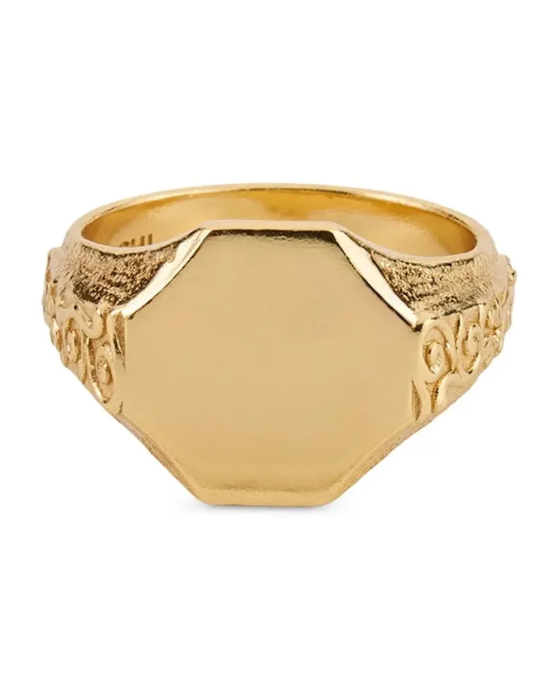 Emanuele Bicocchi Gebürsteter Ring - Gold Gold