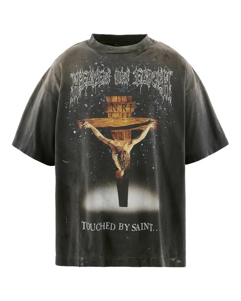 SAINT MXXXXXX graphic-print T-shirt - Grau Grau