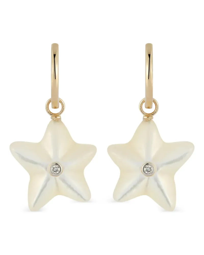 MATEO Starfish Creolen aus Perlmutt - Gold Gold