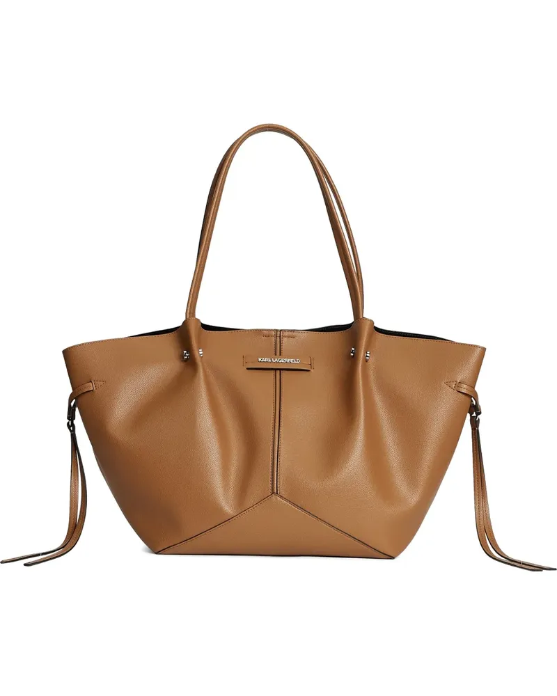 Karl Lagerfeld top-handle tote bag - Braun Braun