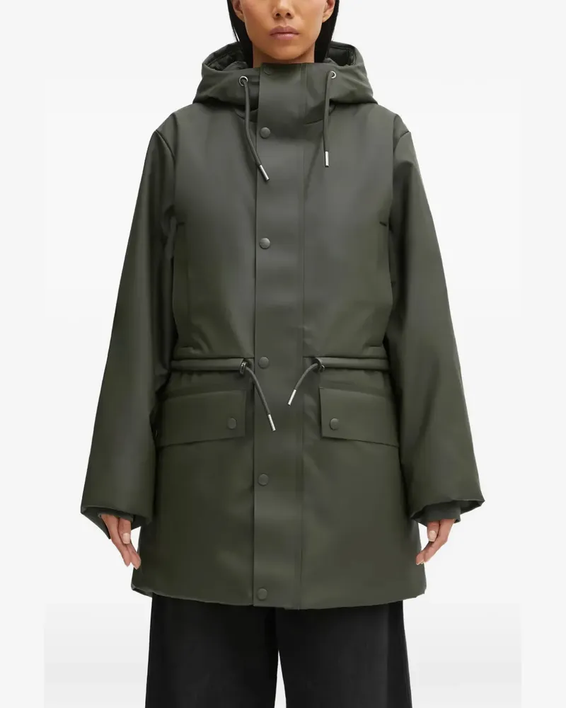 RAINS W3T3 hooded drawstring parka - Grün Grün