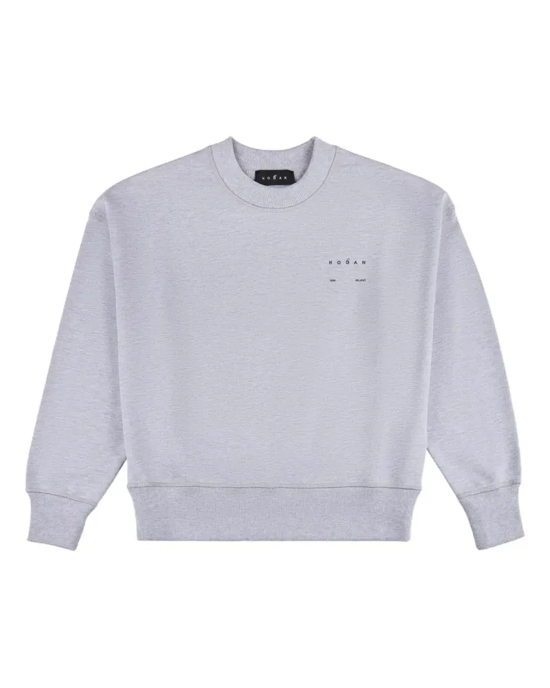 Hogan Sweatshirt mit rundem Ausschnitt - Grau Grau