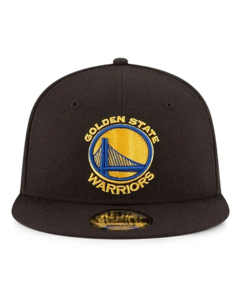 New Era 9FIFTY Golden State Warriors Mesh-Baseballkappe - Schwarz Schwarz