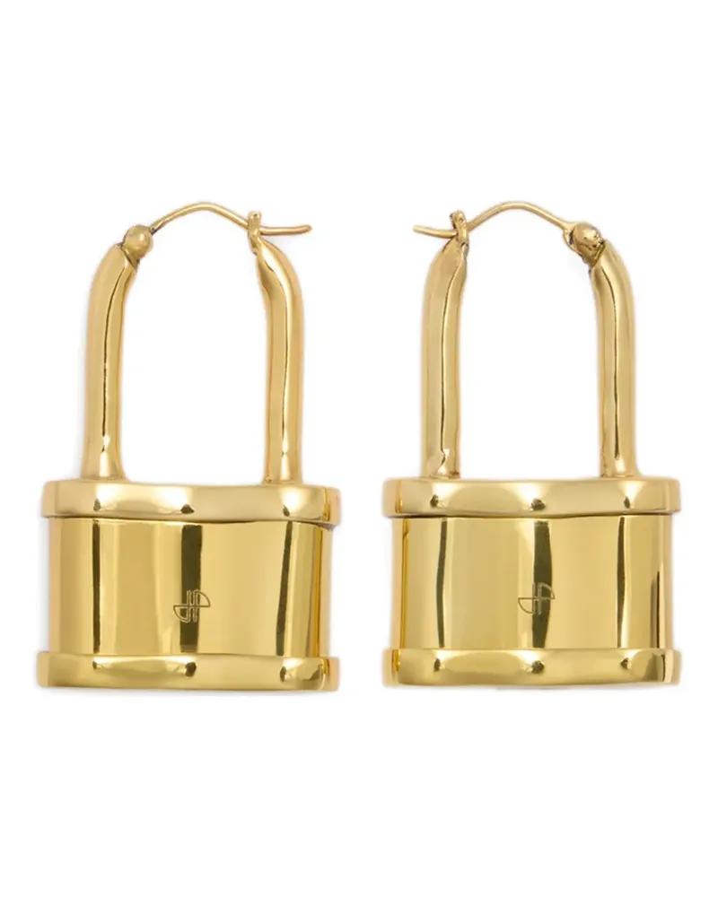Patou Creolen mit Schloss - Gold Gold