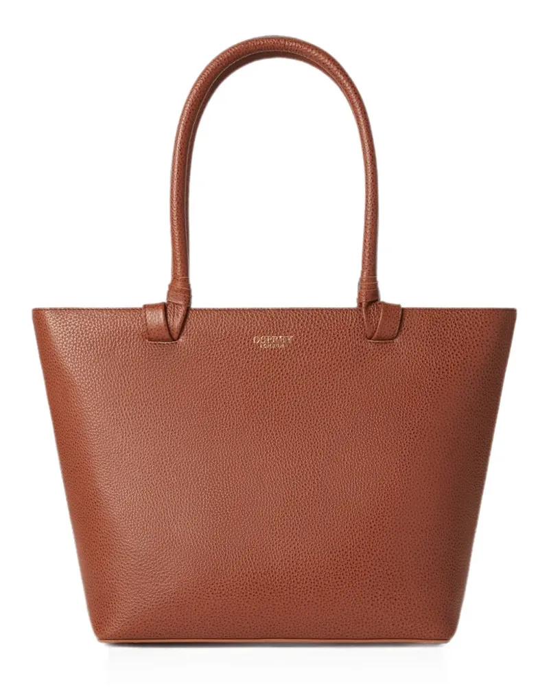 Osprey grained leather tote bag - Braun Braun