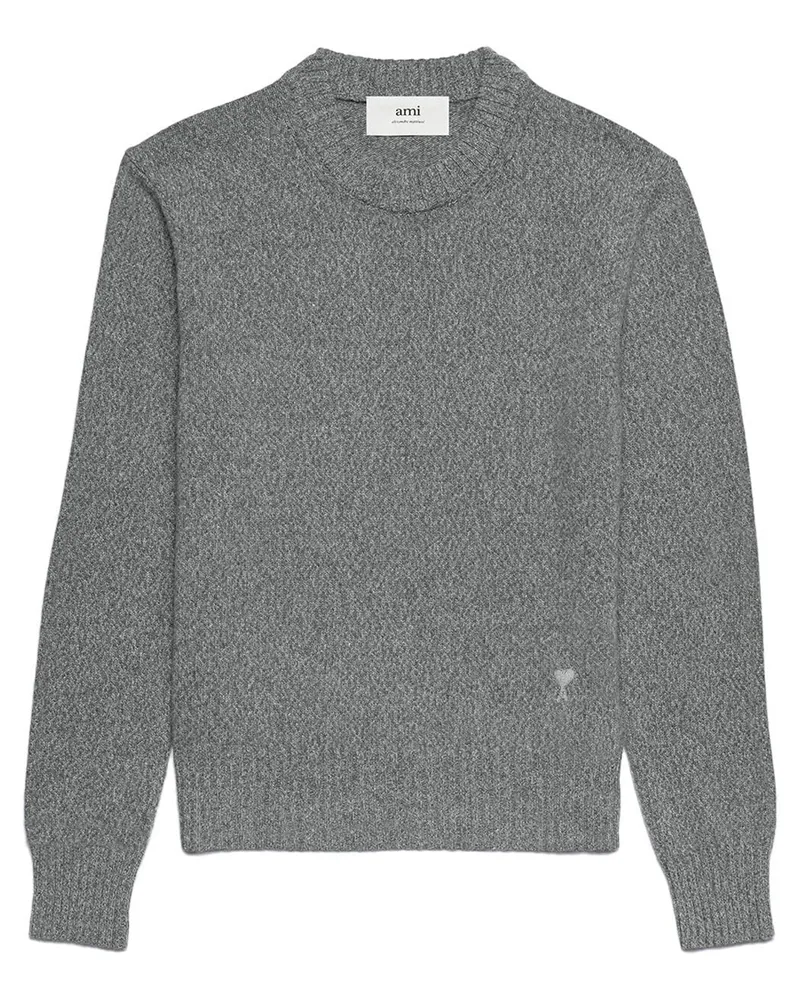 AMI Paris Pullover mit rundem Ausschnitt - Grau Grau